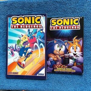 Lot of 2 IDW Comics Sonic the Hedgehog TPBs, Zeti Hunt! & Sonic&Tails: Best Buds
